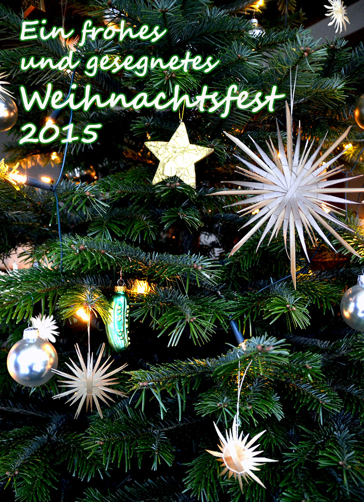 Ein frohes und gesegnetes Weihnachtsfest 2015