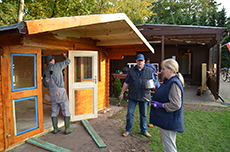 der Vorstand beim Pinseln